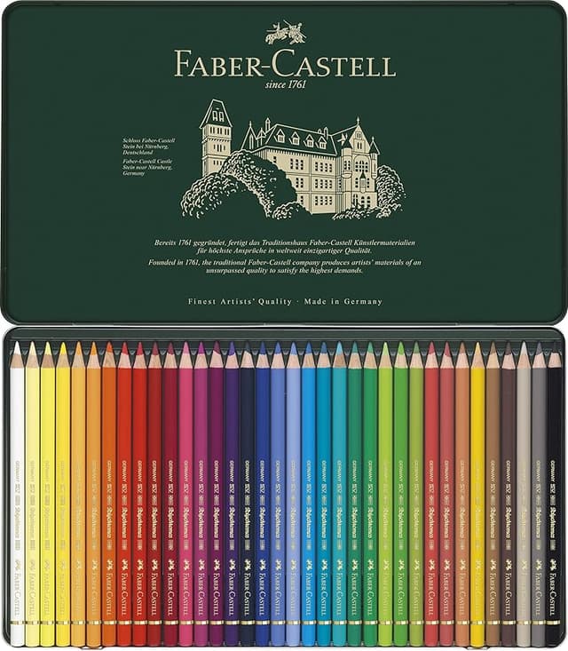 Detalle 2 de Faber-Castell 110036 Estuche Metal con 36 Ecolápices Polychromos 🎨