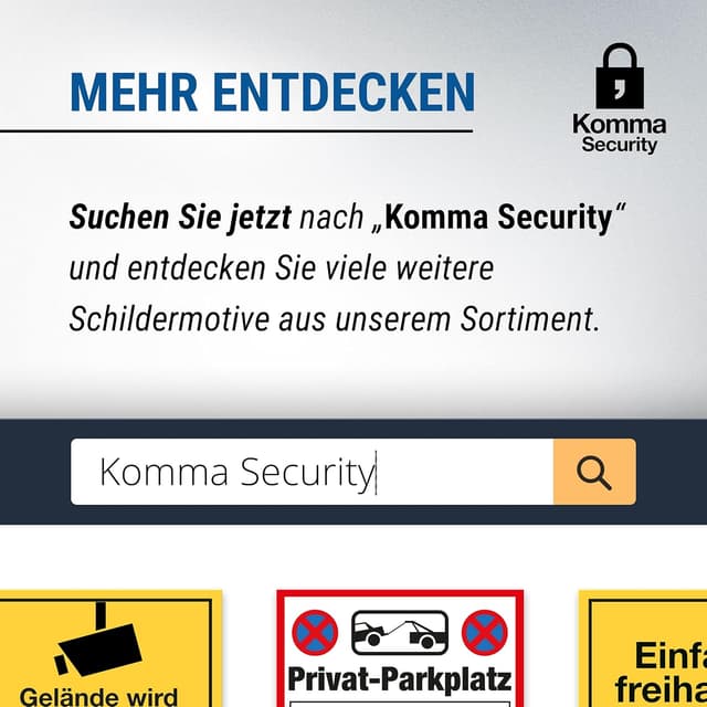 Thumbnail 4 de Komma Security Hundeschild 30×20 cm