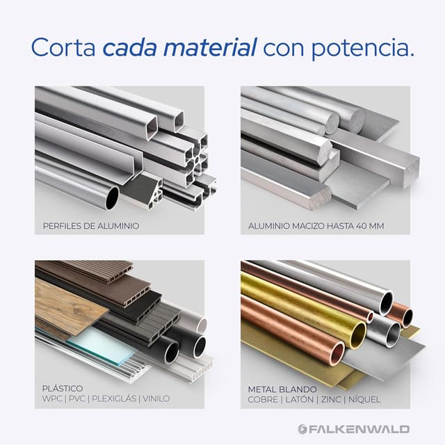 Thumbnail 1 de FALKENWALD Hoja de sierra 165 x 20 mm para aluminio