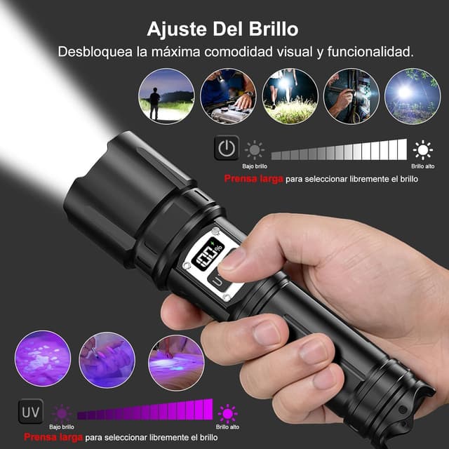 Detalle 2 de Shadowhawk S1929 linterna 1.000.000 lúmenes