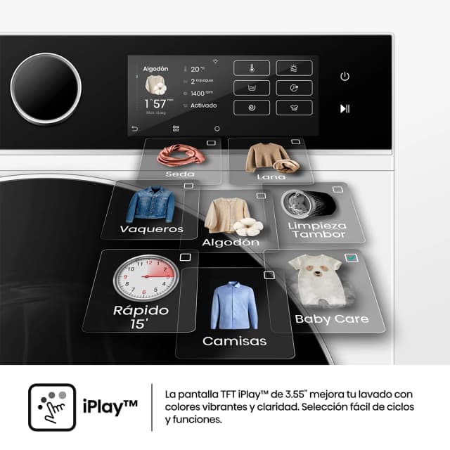 Thumbnail 4 de Hisense WD5i1045BWQ lavadora secadora 10,5 kg