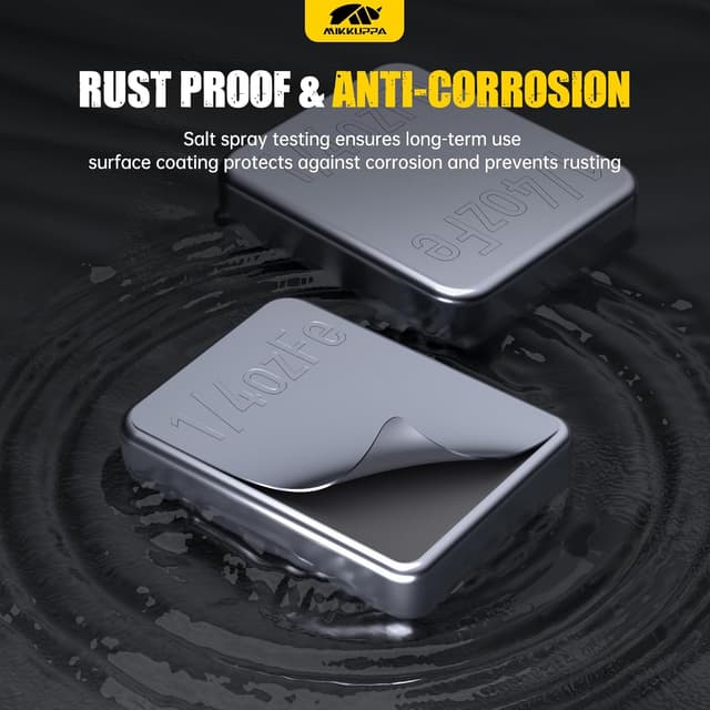 Detalle de MIKKUPPA Low Profile Stick-On Wheel Weights (1/4oz & 0.25oz, 240 pcs)