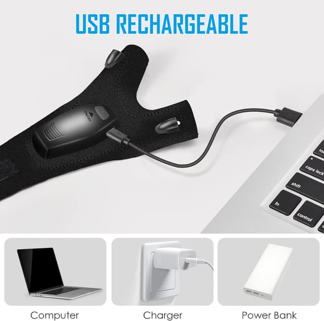 Thumbnail 6 de KEZKALS Gants LED rechargeables 7-10h