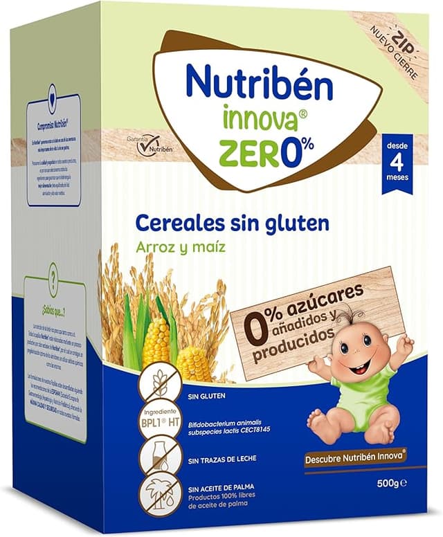 Imagen de Nutribén innova ZERO Cereales 0% Gluten, Sin Azúcares, 4m+ 🍚 en OfertitasTOP