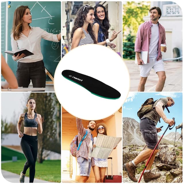 Detalle de Riemot Komfort Einlegesohlen (Ersatz/Schuheinlagen) aus Memory-Schaum für Herren & Damen