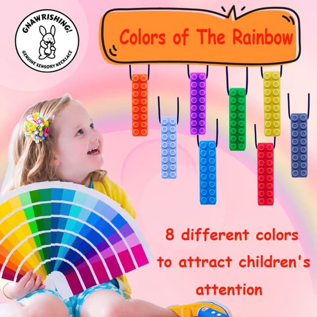 Thumbnail 6 de GNAWRISHING Chew Necklaces for Sensory Kids