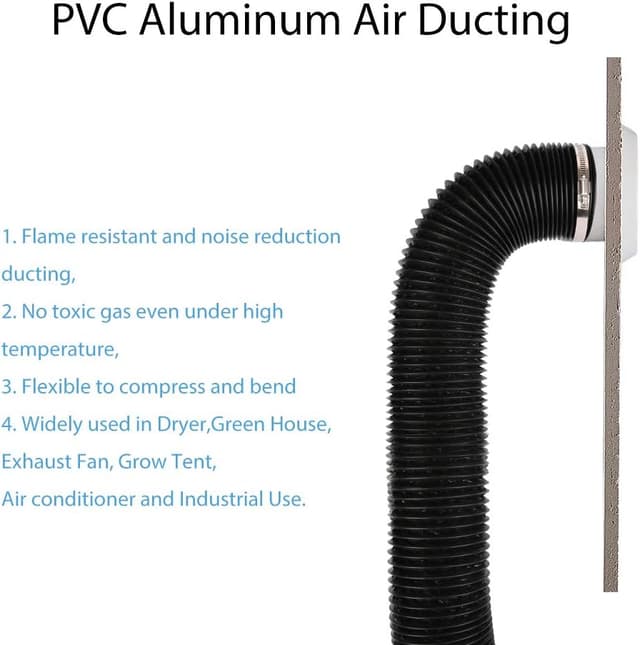 Thumbnail 2 de 4 Inch 16ft Air Duct for Dryer & Fan ⌛