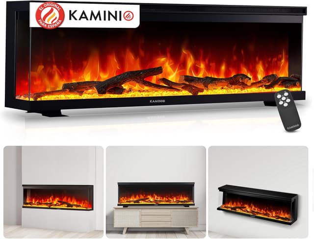 Detalle de KAMINIO Lea Chimenea eléctrica 60 Pulgada