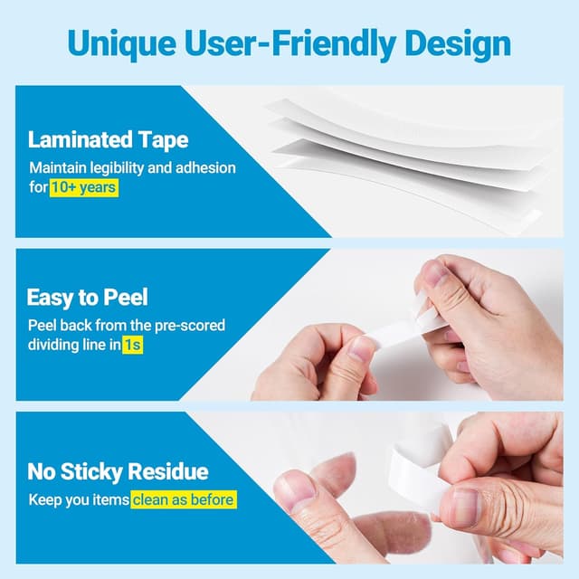 Detalle 1 de Markurlife TZe-231 6er Pack Schriftband 12 mm