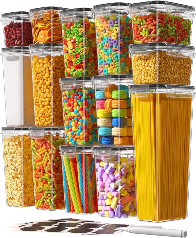 Detalle de Airtight Food Storage Containers, 15-Pc ⚙