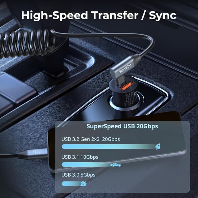 Detalle 2 de SMALLRIG 4792 USB‑C Spiralkabel 100 W