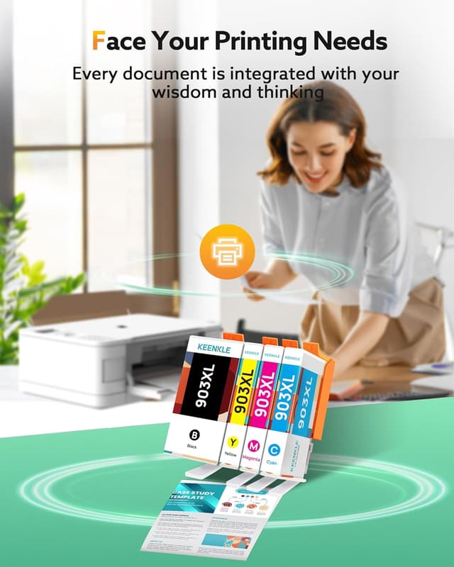 Detalle 2 de Set 4 cartucce 903 / 903XL ad alta resa compatibili per HP OfficeJet (Nero, Ciano, Magenta, Giallo)