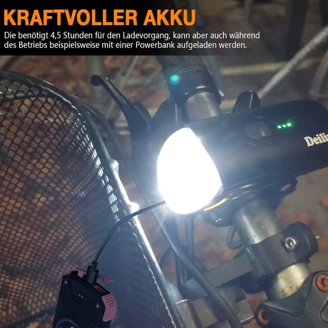 Thumbnail 6 de Deilin Fahrradlicht Set 70 Lux