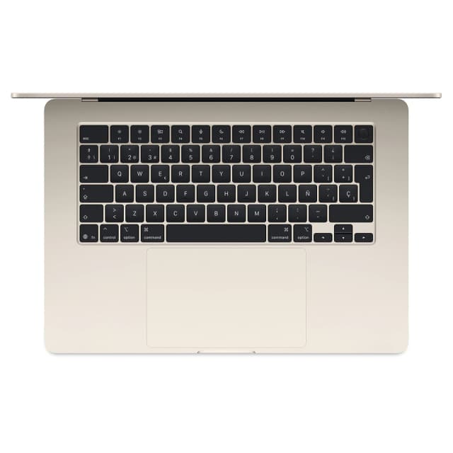 Detalle de Apple MacBook Air 15 (2025) con chip M4, 16GB y SSD de 512GB
