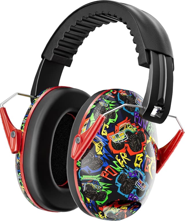 Detalle de Dr.meter paraorecchie per bambini con protezione dal rumore SNR 27 dB (3–12 anni), pieghevoli