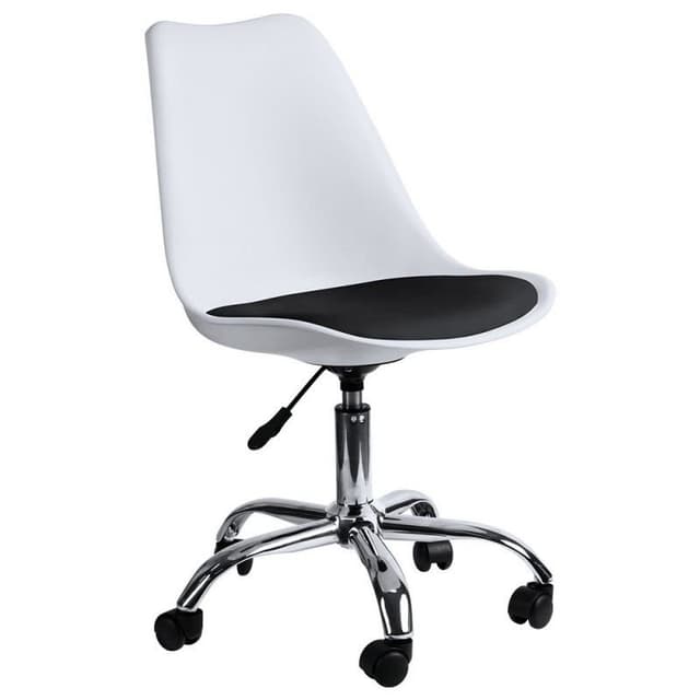 Detalle de Neo Silla de Oficina Blanca/Negra 🪑 Komfort Series