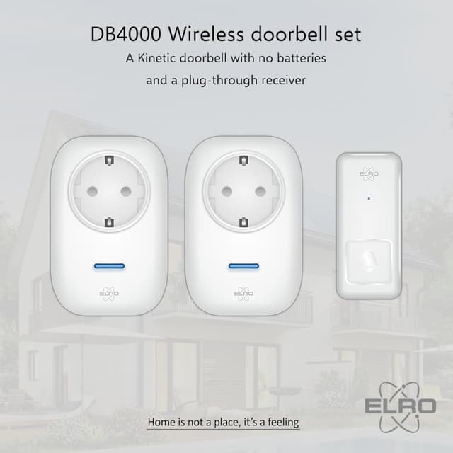 Thumbnail 1 de ELRO DB4000 set campanelli cinetici wireless