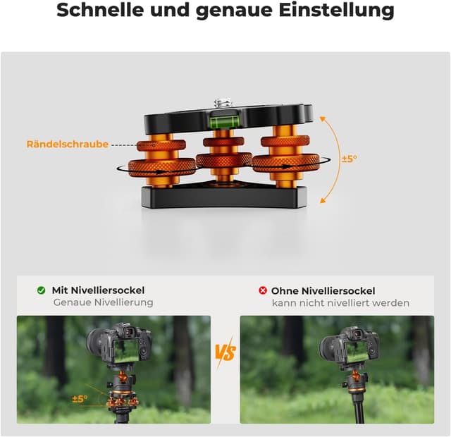Thumbnail 2 de K&F CONCEPT Nivellierbasis 15 kg