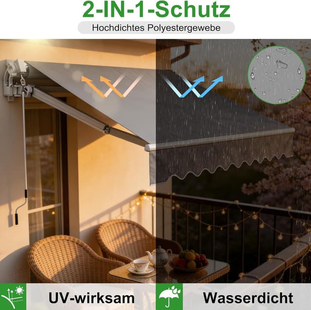 Thumbnail 5 de ACXIN Tenda da sole in alluminio 4 m x 3 m