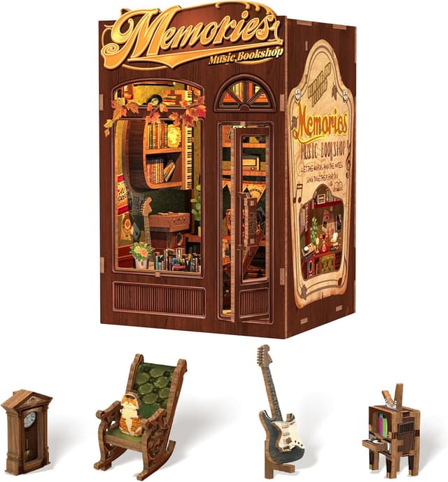 Imagen de CUTEBEE Book Nook Kit puzzle 3D lumineux en OfertitasTOP