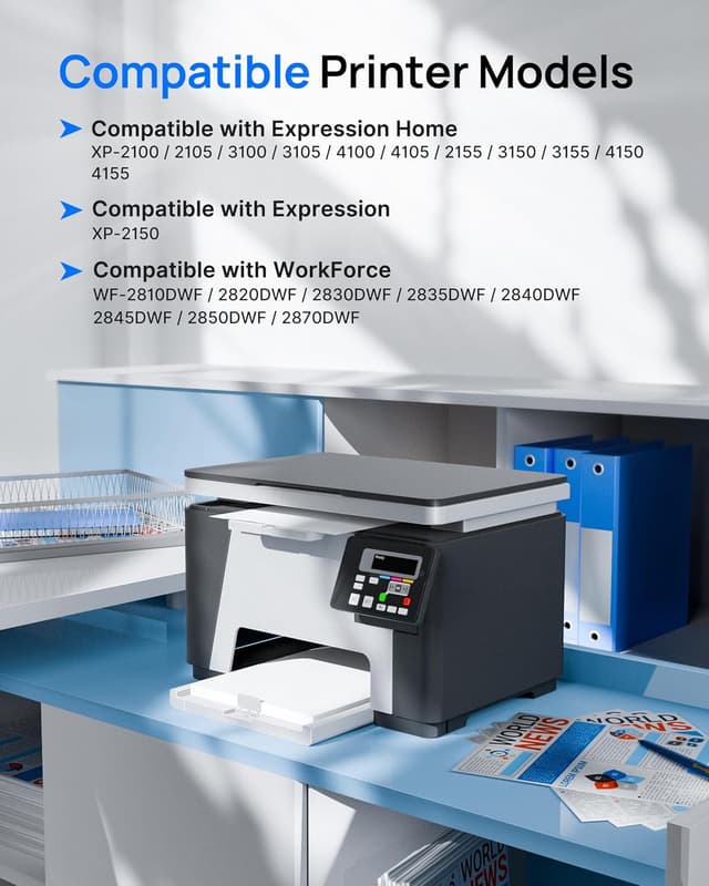 Detalle de GPC IMAGE 603XL Druckerpatronen als Ersatz für Epson 603 (5er-Set) für Expression Home & WorkForce