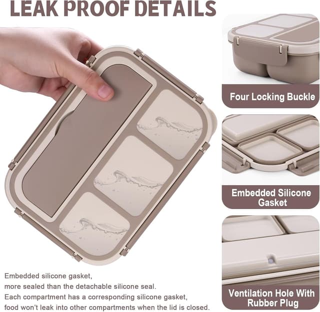 Thumbnail 3 de Bento Box with 4 Compartments 🥣