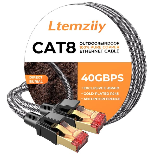Imagen de Ltemziiy Cat 8 Ethernet Cable 30M 40Gbps en OfertitasTOP
