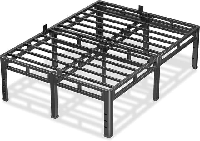 Detalle de NKZ 24 Inch Queen Size Metal Bed Frame (2-in-1 Platform, Box Spring Not Needed)