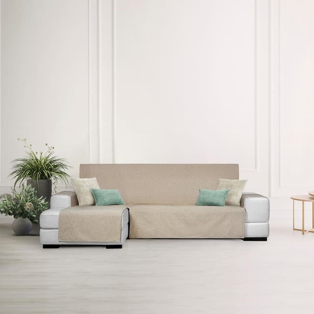Thumbnail 2 de Eysa Genna Funda de sofá antimanchas Chaise Longue Beige