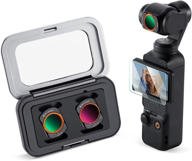 Thumbnail 6 de K&F CONCEPT HD CPL + ND16/ND64/ND256 Filter Kit for DJI Osmo Pocket 3 Creator Combo