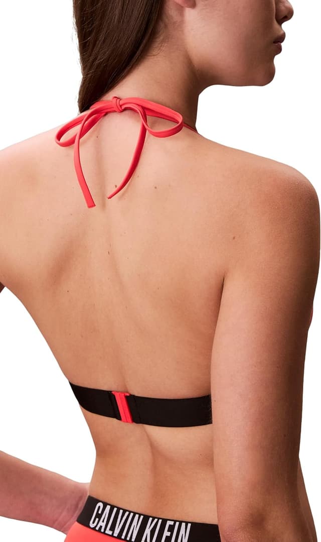 Detalle de Calvin Klein Halter Triangle LV00Q61222 top da bagno donna (pacco da 1)