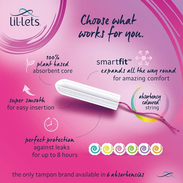Thumbnail 1 de Lil‑Lets Non‑Applicator Super 96 tampons 🩸