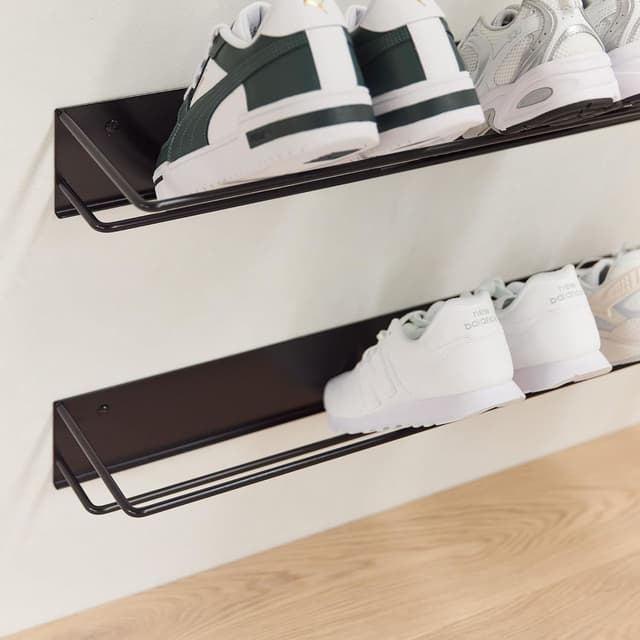 Thumbnail 3 de MYWIRE Schuhregal 80 cm Graphitschwarz