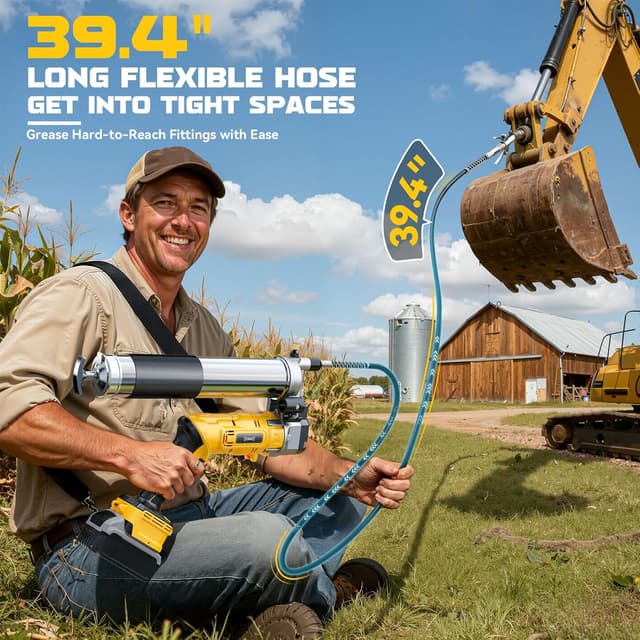 Thumbnail 5 de DIYtoolifz Cordless Grease Gun 12000 PSI 🛠️