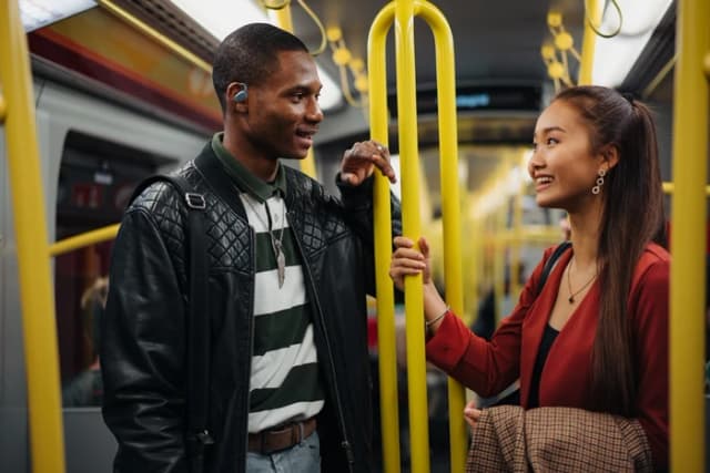 Detalle 2 de JVC HA-NP40T Blau In-Ear-Kopfhörer mit Open-Ear-Design und IPX4