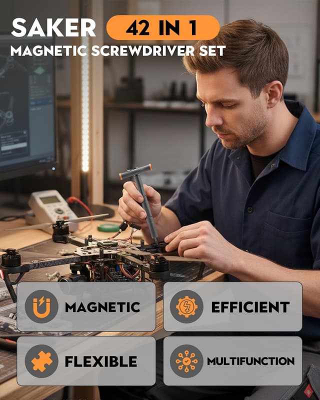 Thumbnail 2 de Saker 42-in-1 Magnetic Screwdriver Set