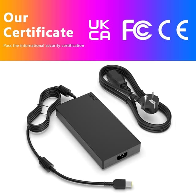 Detalle de Chargeur Slim Tip 300W 20V 15A compatible Lenovo Legion/ThinkBook (300 W) pour PC portable
