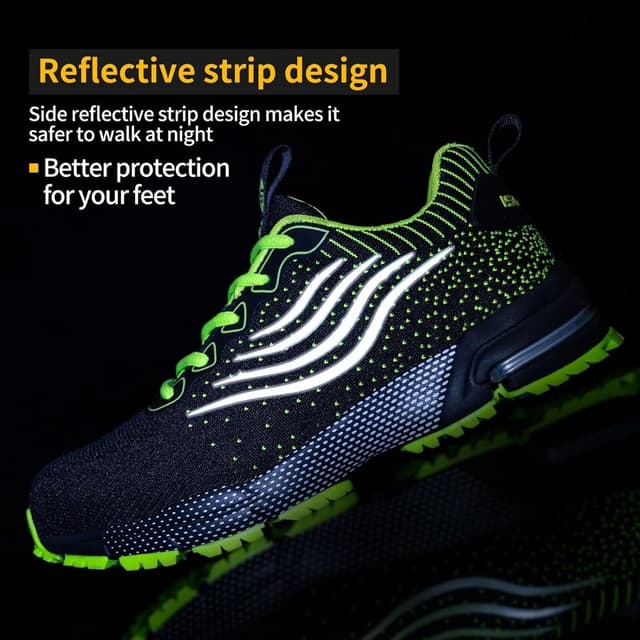 Detalle de ISOOUS Sicherheitsschuhe mit Stahlkappe, leicht