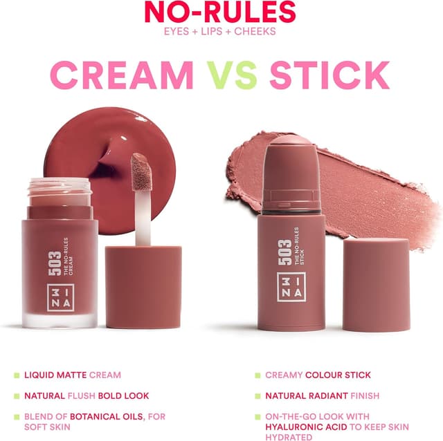 Thumbnail 5 de 3INA The No-Rules Cream 232 🌸 Colorete líquido natural