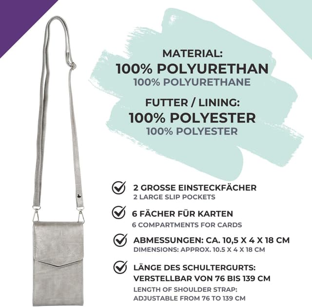 Thumbnail 4 de styleBREAKER Mini sac à bandoulière femme