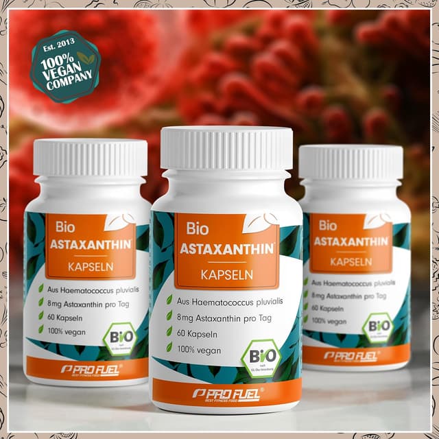 Detalle 2 de BIO Astaxanthin-Kapseln 60x hochdosiert 8 mg pro Kapsel