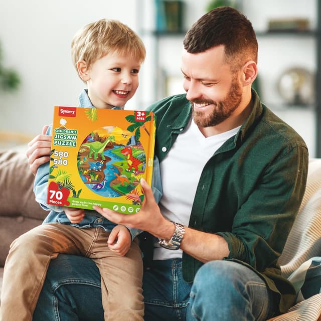 Thumbnail 6 de SYNARRY Dinosaurier Bodenpuzzle 70 Teile