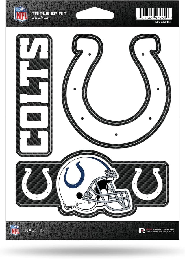 Detalle de NFL Football Triple Spirit Stickers Triple Sticker Sheet (5 x 7-inch) for Team Pride