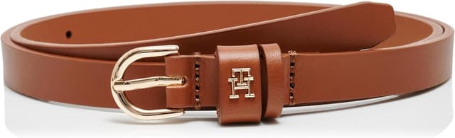 Detalle de Tommy Hilfiger Donna Cintura Essential Effortless in pelle, 1,5 cm Stretta