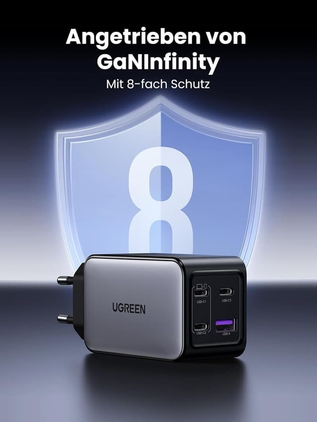 Thumbnail 5 de UGREEN Nexode 65W GaN Ladegerät 4-Port
