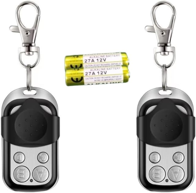 Detalle de 2 Telecomandi Universali per Cancelli 433,92 MHz con batterie incluse – compatibili con codici fissi e di apprendimento