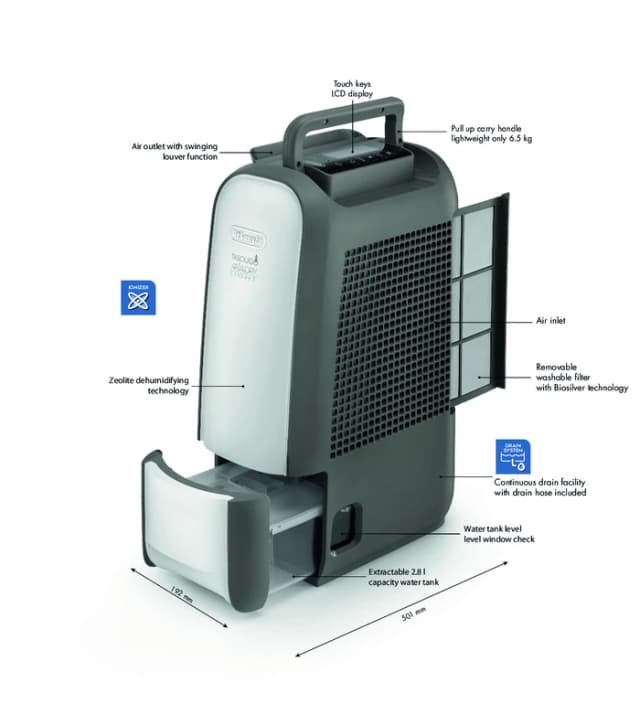 Thumbnail 5 de Delonghi DNS80 Luftentfeuchter