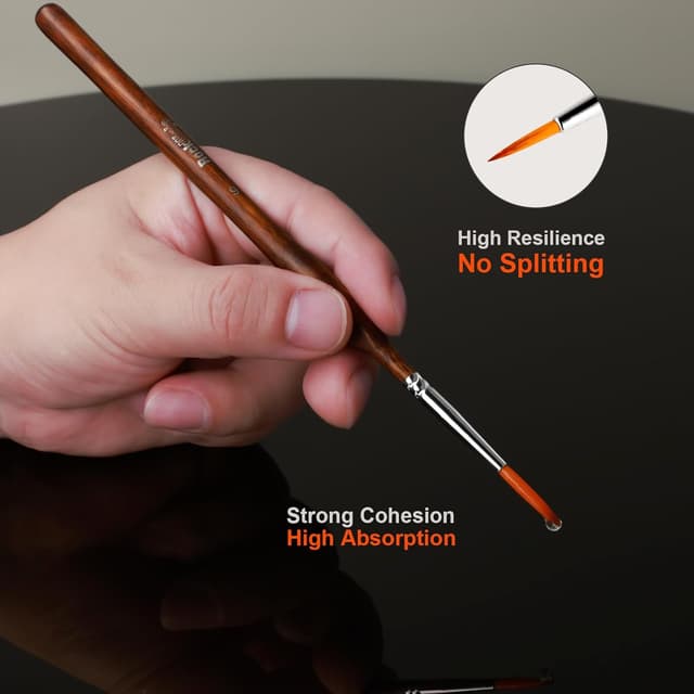 Thumbnail 3 de Rock Ninja Detail Paint Brush Set 9pcs