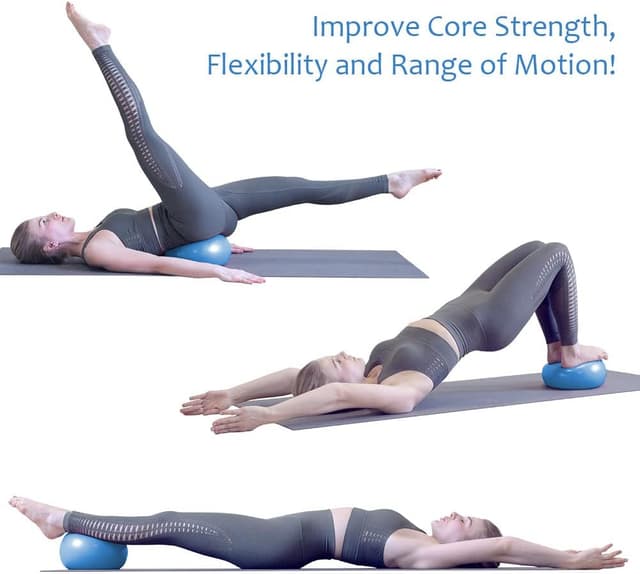 Detalle de flintronic Pilates Ballon de Gymnastique 25 cm : ballon de yoga anti-dérapant et anti-éclatement