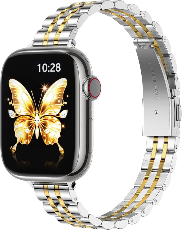 Detalle de GEARYOU metal Apple Watch strap 40mm